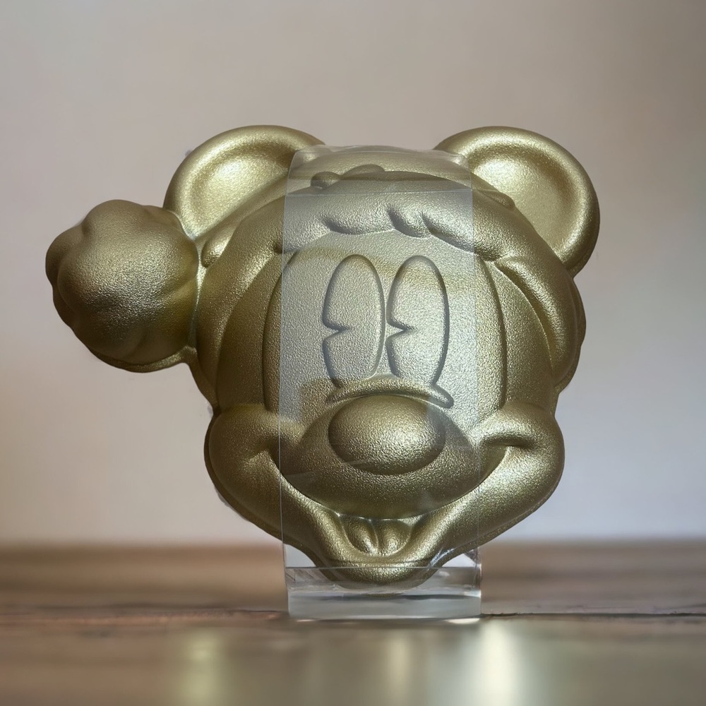Copper Mickey Mouse Christmas Winter Cake Pan NEW Disney Holiday Season Bake